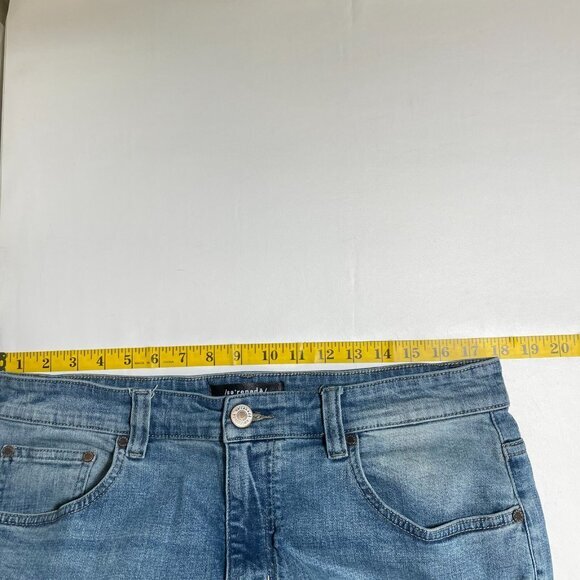 Serenede Men's 36 Cyber Cloud Cargo Jeans Bungee Cords Pockets Skinny Streetwear - Picture 7 of 14